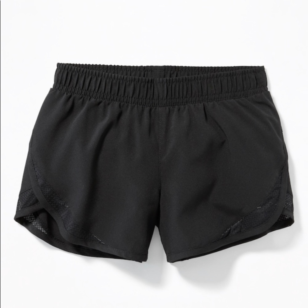 black running shorts